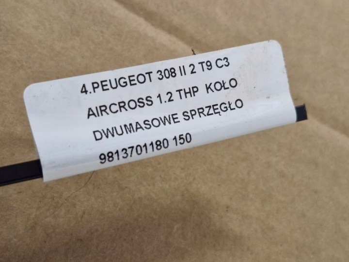 PEUGEOT 308 II 2 T9 C3 AIRCROSS 1.2 THP VOLANT BIMASSE EMBRAYAGE 9813701180