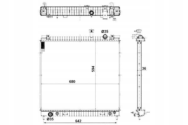 RADUADOR DEL MOTOR NISSAN ARMADA TITAN 5.6/5.6ALK - 