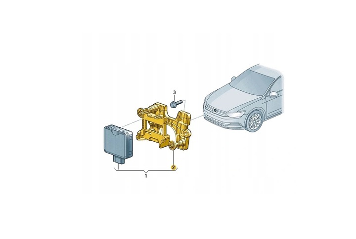 CON SOPORTE SOPORTE RADAR PASSAT B8 SUPERB 3 