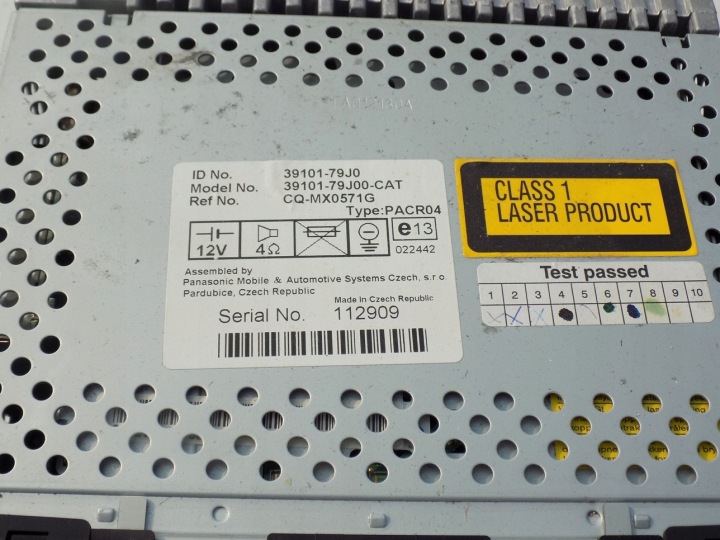 SEDICI SX4 4X4 RADIO D'USINE 39101-79J00-CAT
