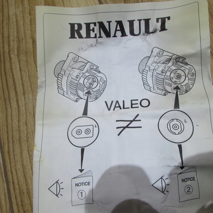 ALTERNATEUR RENAULT SCENIC I 1.9 DTI 2542603