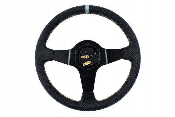 STEERING WHEEL SPORTS TYPE SLIDE CARBON OFFSET90MM 