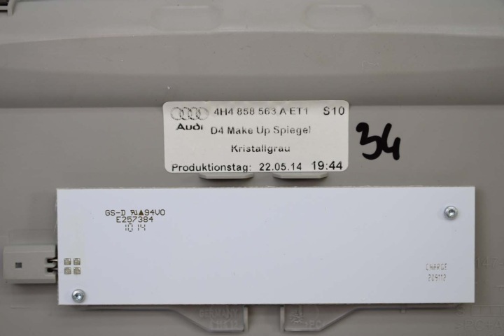 AUDI A8 D4 AMPOULE ÉCLAIRAGE PLAFONNIERS 4H4858563A 4H4 858 563 PANNEAU KABIN