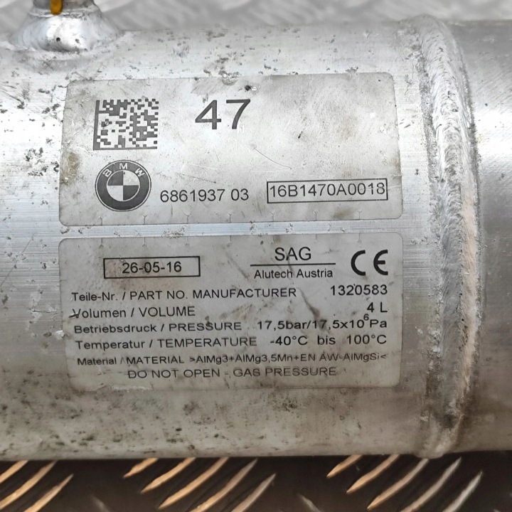 BMW 7 G11 G12 2018 RÉSERVOIR AIR ARRIÈRE SUSPENSIONS PNEUMATIQUE