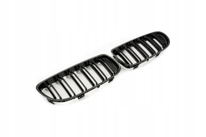 GRILLE GRILLES DOUBLE MOULURE COULEUR CARBONE BMW 3 E90 RESTYLAGE 51137157275