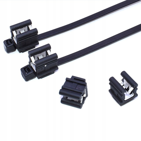 COLLIER DE SERRAGE KABLOWA 200X5MM AVEC ROWNOLEGLYM ZATRZASKIEM 3-6MM NOIRE