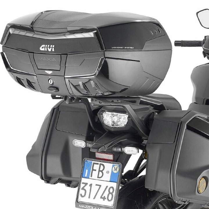 GIVI 2023 ALFORJA CENTRAL PARA MOTOCICLETA V58 TECH MAXIA 5 (58LT) NEGRO 