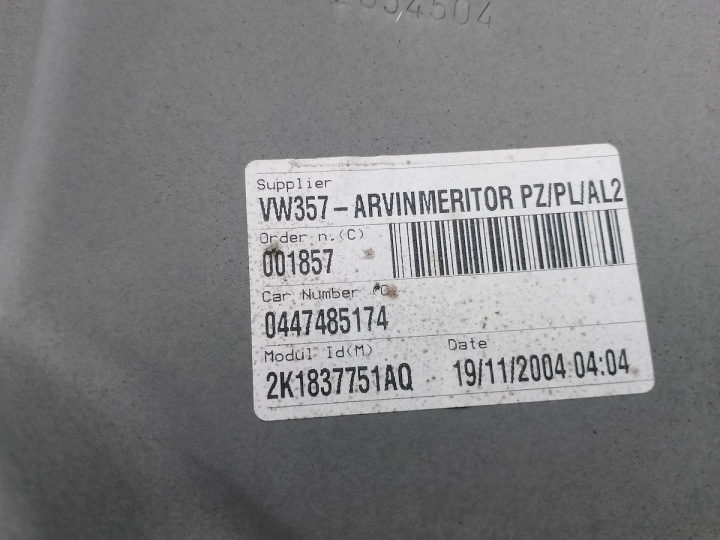 ÉLÉVATEUR VITRES GAUCHE AVANT VW CADDY II 2K1837751AQ 1T0837755H