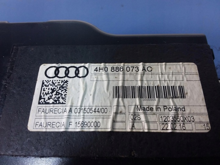 AUDI A8 D4 4H LONG MODULE VENTILATION SIÈGES ARRIÈRE 4H0886073AC