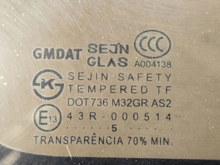 GLACE LATÉRALE ARRIÈRE SUZUKI FORENZA 43R000514