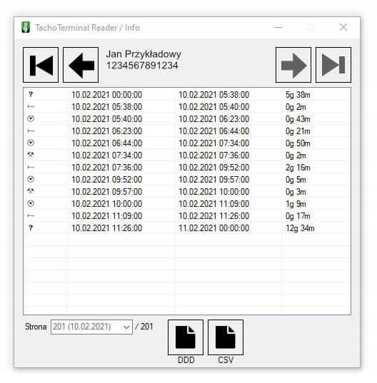 LECTOR MAPAS KIEROWCOW TACÓGRAFO TACHOTERMINAL PRO 2 PL + PROGRAM READER+ 