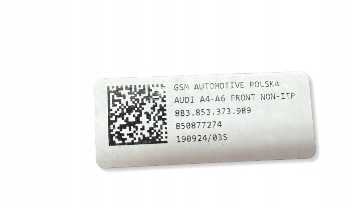 ÉLÉMENT WYKONCZENIA MONTANTS AVANT CÔTÉ GAUCHE AUDI A5 8B3853373