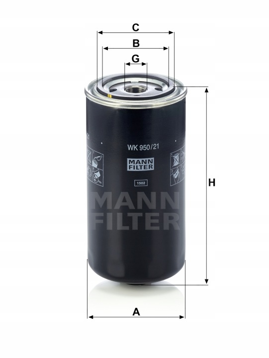 FILTRE CARBURANTS IVECO EUROCARGO WK 950/21