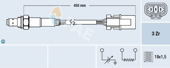 DE SONDE LAMBDA OGRZEWANA RÉGLÉ 77122 FAE photo 2 - milautoparts-fr.ukrlive.com