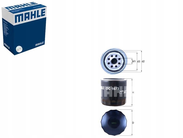 FILTRO ACEITES MAHLE 