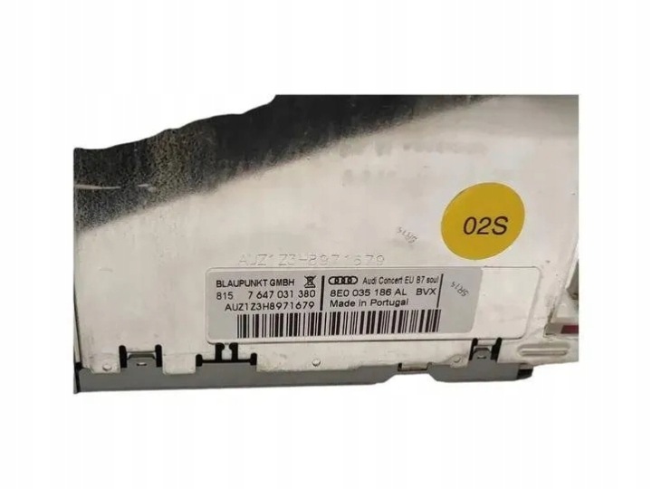 RADIO AVEC NAVIGATION AUDI A4 (8EC, B7) 7647031380 1.97L DIESEL 100KW 2006