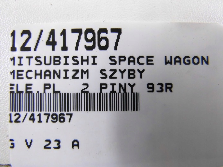 SPACE WAGON I D00 91-96 MÉCANISME VITRES AVANT GAUCHE MB676905 062100-4220