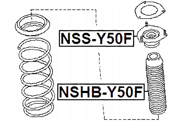 SUPPORT FRONT SHOCK ABSORBER NISSAN FUGA Y50 2004.10-2009.11 JP 