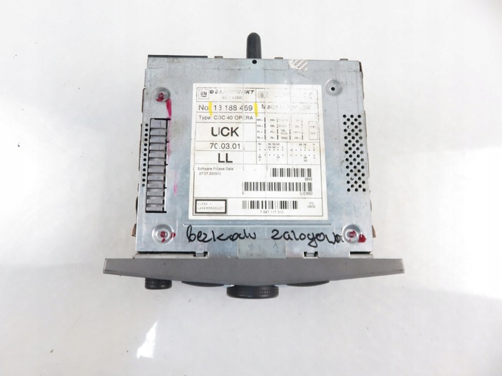 RADIO OPEL ZAFIRA B 13188469 photo 3 - milautoparts-fr.ukrlive.com