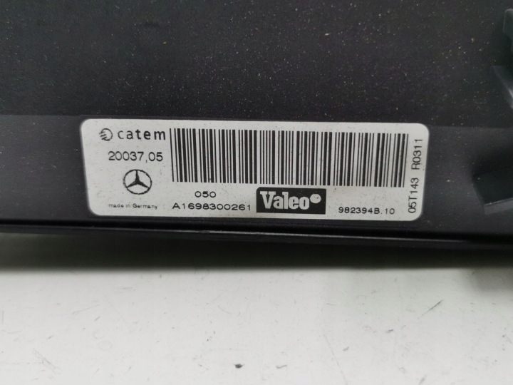 MERCEDES-BENZ B W245 2007 CHAUFFAGE ÉLECTRIQUE A1698300261