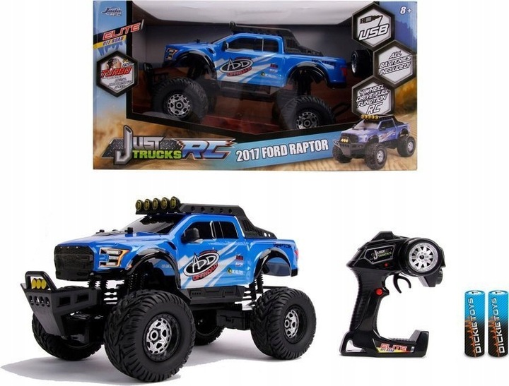 AUTO JADA RC 2017 FORD F-150 RAPTOR 4X4 DICKIE TOY nuotrauka 1