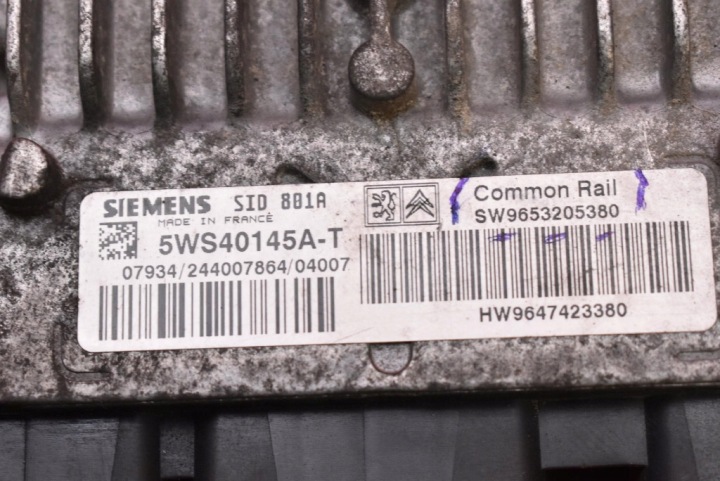 CONTRÔLEUR ORDINATEUR MOTEUR SW9653205380 PEUGEOT 307 2.0 HDI 90 KM 01-05