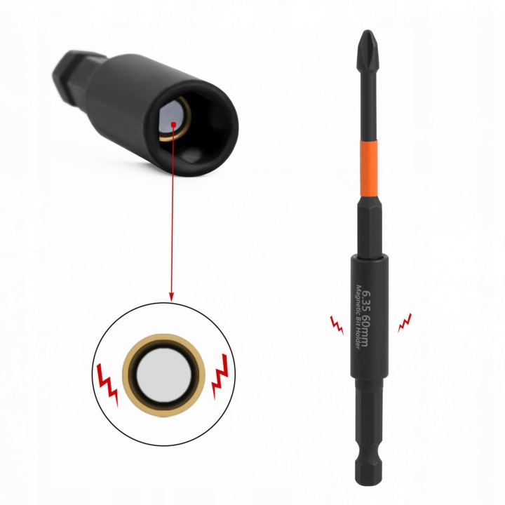 KIT 7 PIÈCES BITOW WKRETAKOW PH AVEC MAGNETYCZNYM ÉTRIER DE FIXATION SUR BITY TS2 99