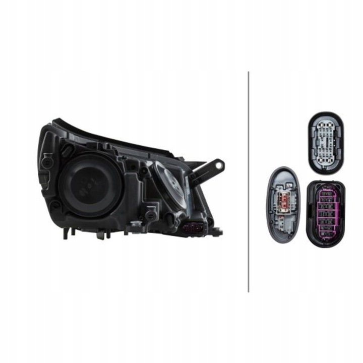 HELLA PROJECTEUR GAUCHE (BI-XENON, D1S/H7/PY21W/W5W, ÉLECTRIQUE AVEC MOTEUR