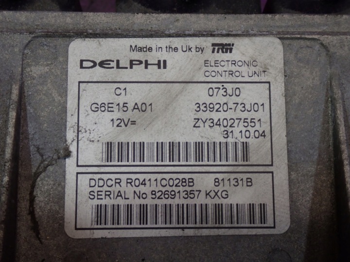 SUZUKI LIANA 04- 1.4 DDIS ORDINATEUR CONTRÔLEUR MOTEUR 33920-73J01 R0411C028B