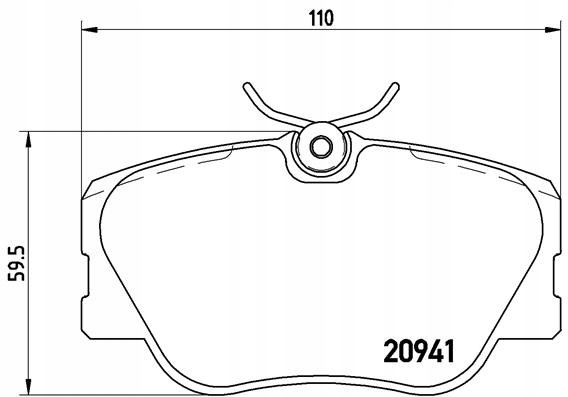 BREMBO P 50 008 JUEGO ZAPATAS HAMULCOWYCH, HAMULC 