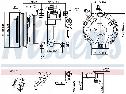 COMPRESOR DE ACONDICIONADOR CONVIENE DO: ACURA MDX, HONDA ODYSSEY, CONTROL REMOTO 3.5/ 