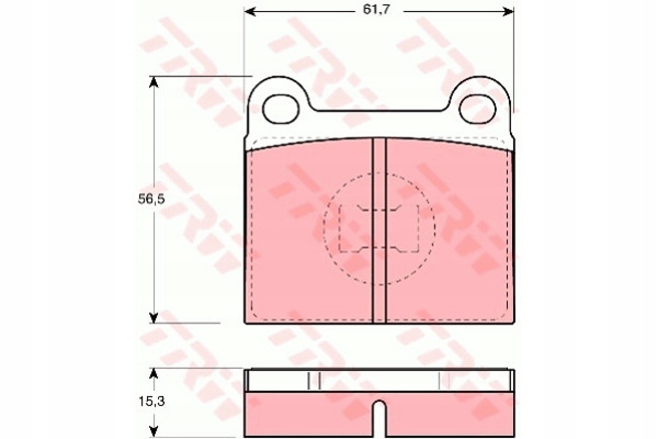 KIT ENSEMBLE PLAQUETTES FREINS [TRW]