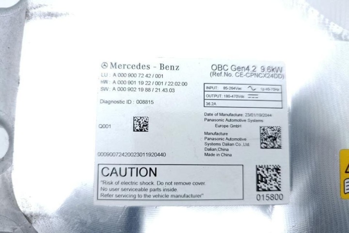 BOÎTE DISTRIBUTION TENSION MERCEDES-BENZ EQE (V295) A0009007242 ÉLECTRIQUE