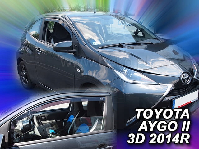 DEFLECTORES TOYOTA AYGO 2014-2021R. VERSIÓN 3 DE PUERTA HEKO 