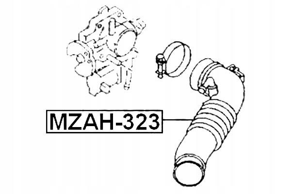 DISTRIBUIDOR DE FILTRO AIRE MAZDA FAMILIA BJ 1998-2000 JP FEBEST 