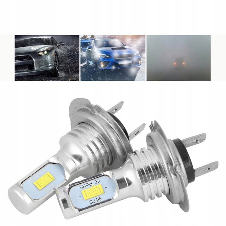 AMPOULE LED H7 12V-24V ULTRA PUISSANT BIEL 2 PCS