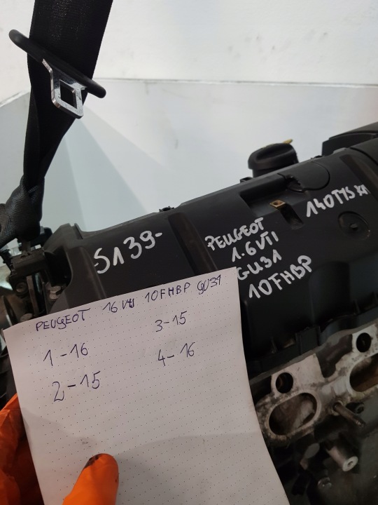 MOTEUR COMPLET GU3 10FHBR 1.4 1.6 VTI PEUGEOT-CITROEN-MINI-BMW 140TYS KM