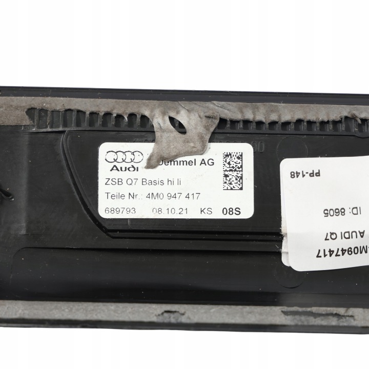 AUDI Q7 4M ARRIÈRE MOULURE REVÊTEMENT SEUIL S-LINE GAUCHE ARRIÈRE 4M0947417