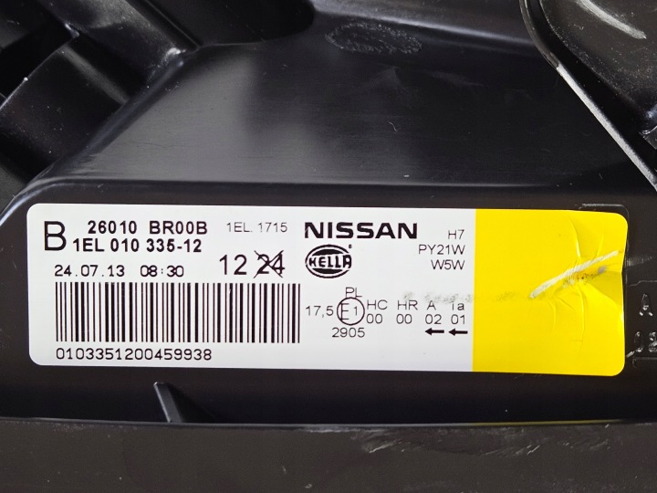 DROITE PHARE AVANT NISSAN QASHQAI 1 I LIFT 2009-2013 26010BR00B 26010-BR00B
