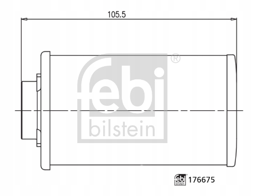 FILTRO AUTOMÁTICO CAJAS BIEG. FEBI BILSTEIN 176675 FILTRO HYDRAULICZNY, 