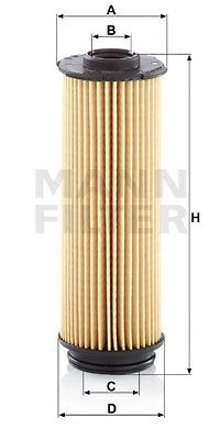 MANN-FILTER HU 6022 AVEC FILTRE HUILES