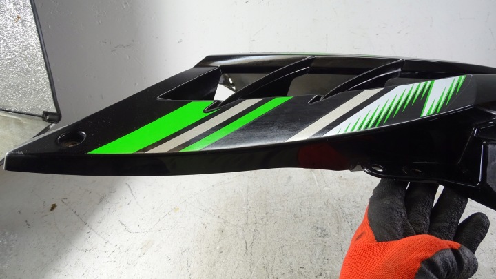 P744 KAWASAKI NINJA EX 300 13-17 CÔTÉ DÉFLECTEUR D'AIR PROTECTION GAUCHE
