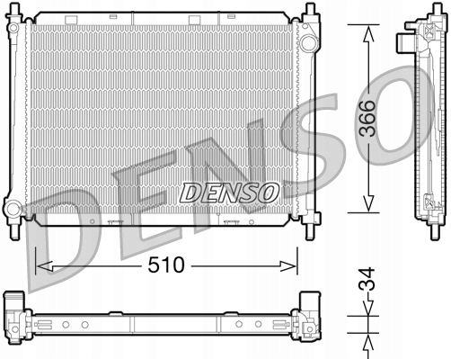 CHLODNICA, SYSTEM COOLING ENGINE DENSO DRM46037 