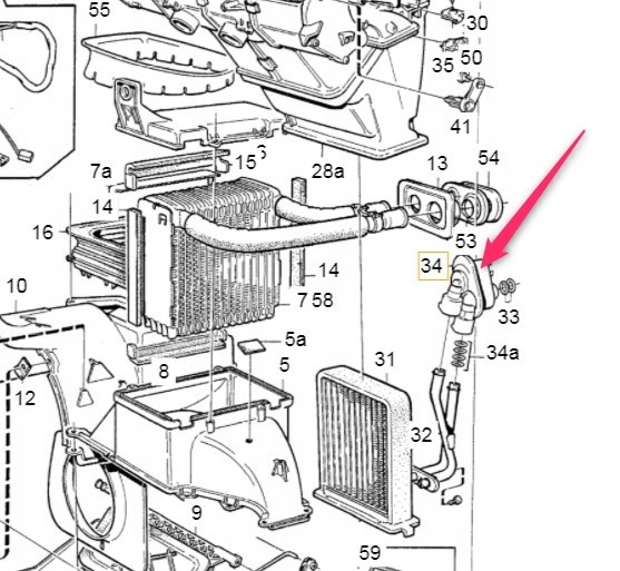 RACCORD GRODZIOWE RÉCHAUFFEURS VOLVO C70 V70 S70 1998- 850 1992- OE 3522035