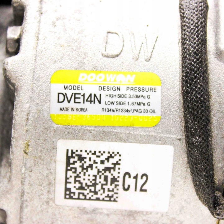COMPRESSEUR DE CLIMATISATION HYUNDAI KONA DVE14N 1.0L GASOLINE 88KW 2021