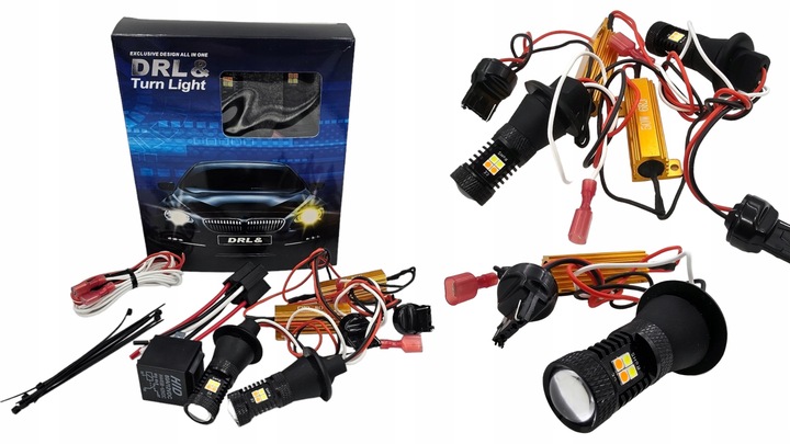 LED DRL BLINKERS + LIGHT DAYTIME SMD 2 IN 1 WY21W T20 ULTRA POWERFUL 