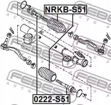 PROTECCIÓN BARRA KIEROWNICZEGO NISSAN INFINITI FEBEST 