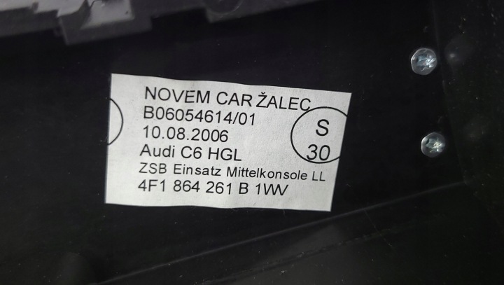 AUDI A6 C6 PANNEAU MMI CENTRAL TUNNEL DÉCOR BOIS 1WV