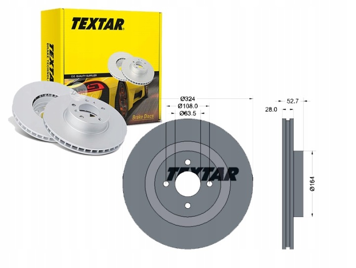DISQUES FREIN AVANT TEXTAR 92146400