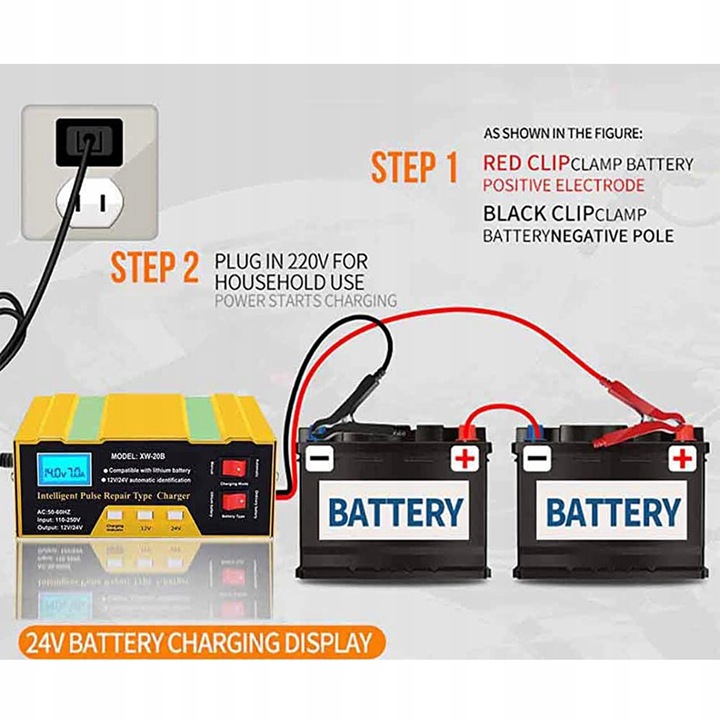 10A 12/24V SMART PULSE DISPOSITIVO DE CARGA DE AUTOMÓVIL 